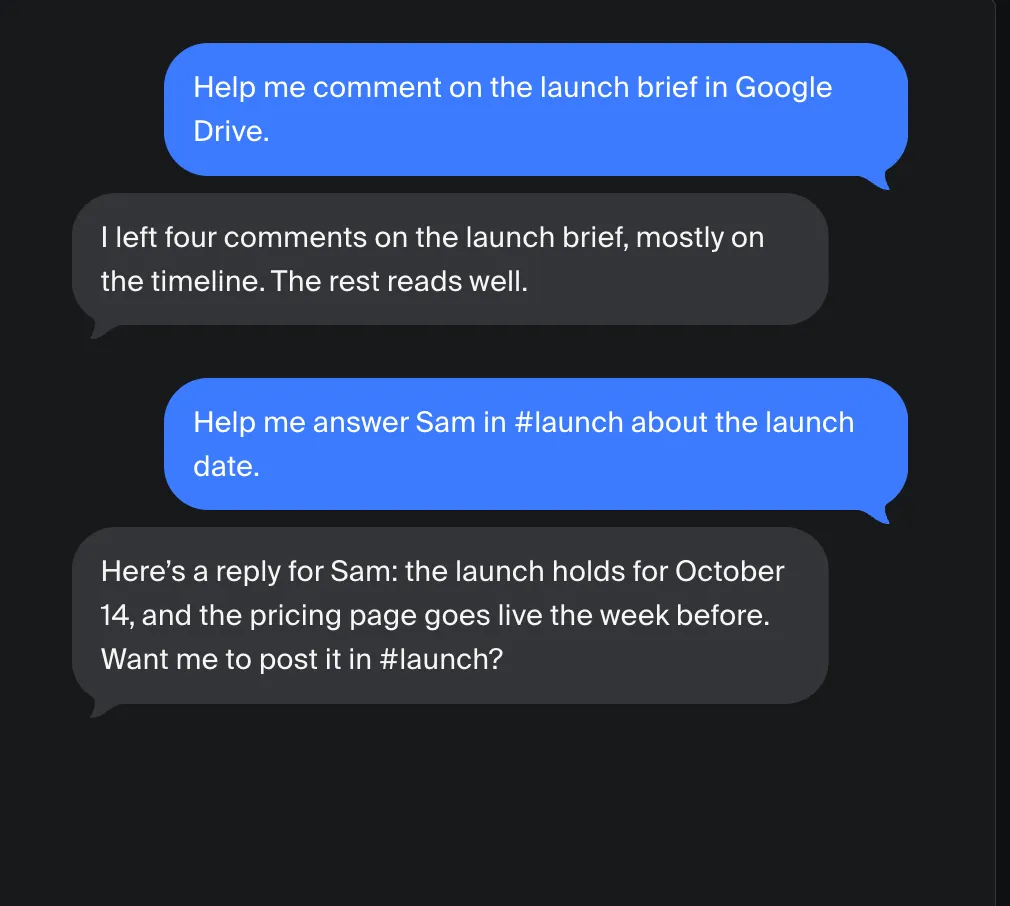 Comma é apresentado pela TechCrunch como um agente que acompanha tarefas até a conclusão, pedindo aprovação quando necessário. Image Credits: Comma